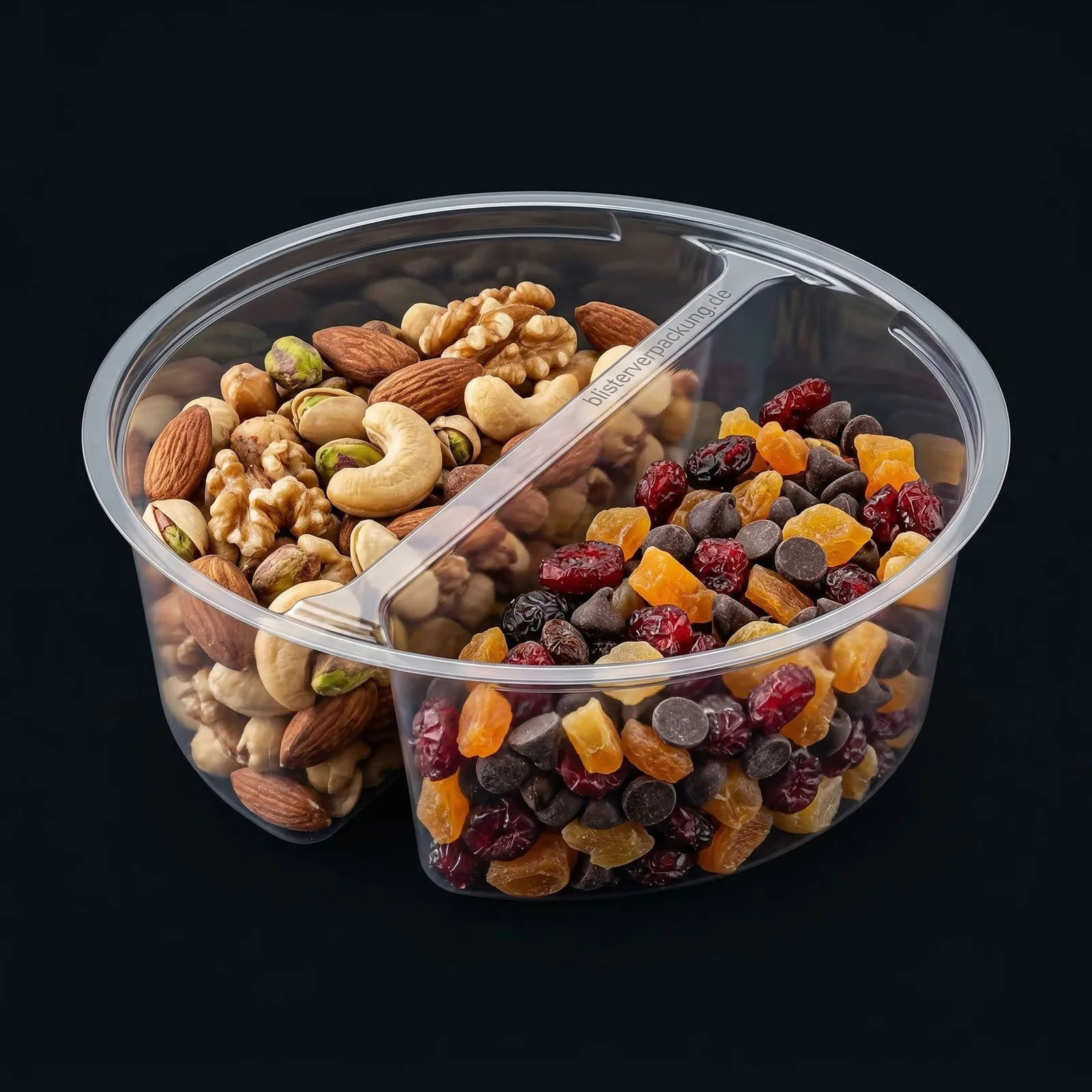 Snackschale mit Saucenfach